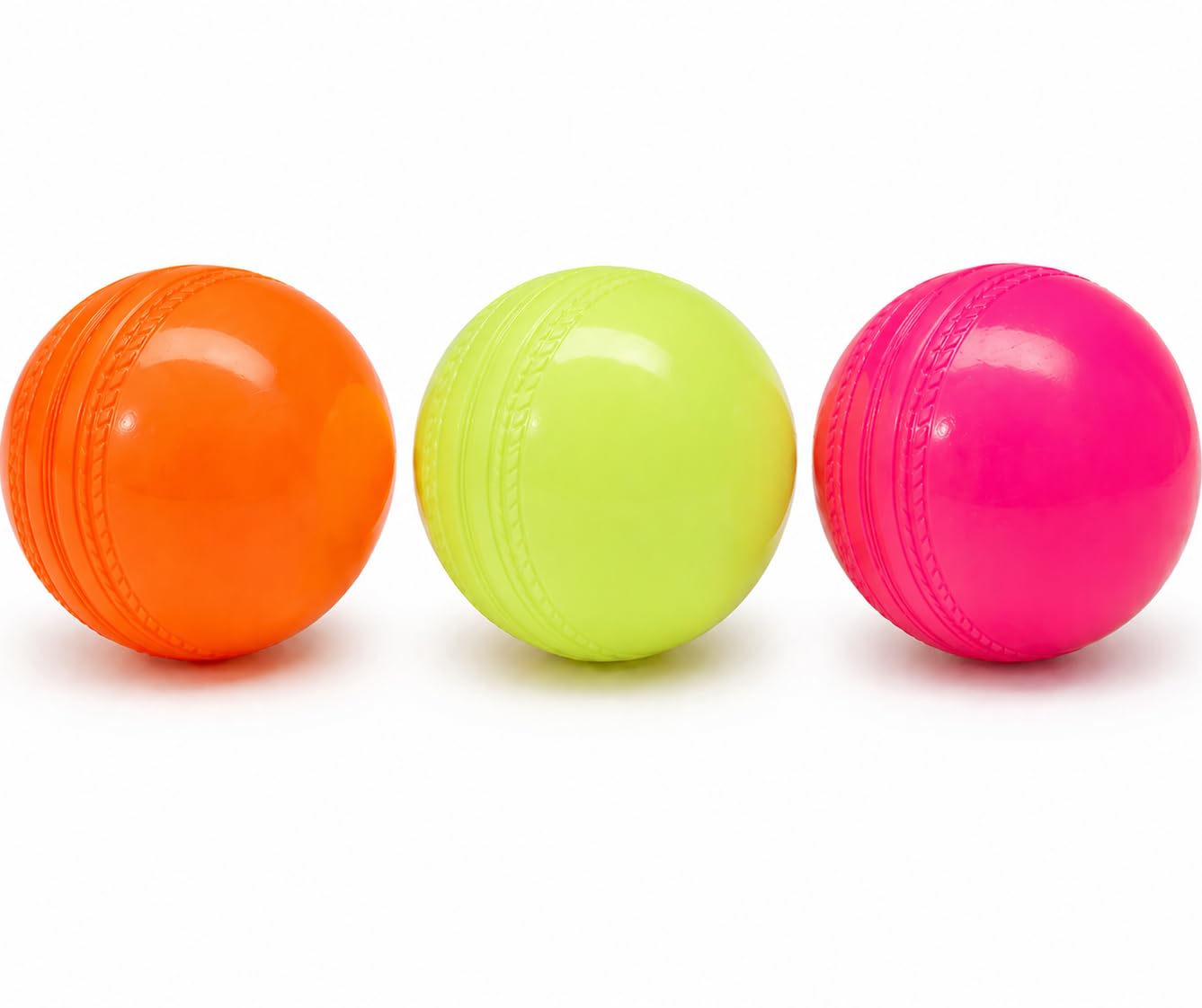 Wind Ball Combo Set of 3, Cricket Balls, Orange, Green and Pink, Durable, Perfect Bounce, Water Resistant, Indoor and Outdoor Play-picture-31