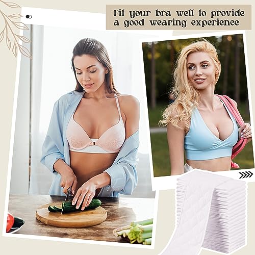 Toulite 20 Pcs Bra Liners for Sweat 18x3 Inch 3 Layer Washable Rectangle Cotton Under Breasts Pads for Women Absorb Sweating3