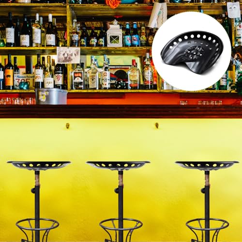 Image of MorningRo 1 Pcs Metal Tractor Seat Vintage Tractor Seat for Lawnmower, Forklift, Farm, Home or Bar Stool (Black)