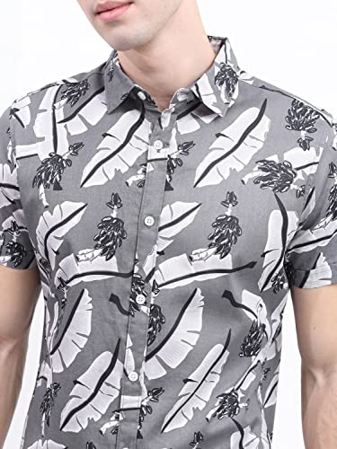 Image of KETCH Men Slim Fit Printed Half Sleeve Shirt