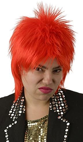 Ziggy Stardust Bowie Red Mullet Costume Wig