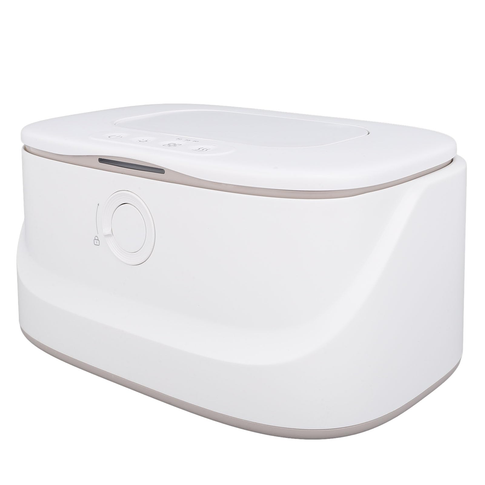 Chauffe-lingettes pour bébé, 3 Modes de Contrôle de la Température, Veilleuse Douce, Distributeur de Lingettes Humides pour bébé de Grande capacité, Chauffe- Portable avec Facile à Nettoyer