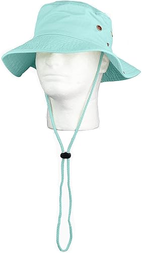 Miniatura 6 de Sombrero de ala ancha para senderismo, pesca, safari, boonie, 100% algodón, protección solar UV para hombres y mujeres, actividades al aire libre