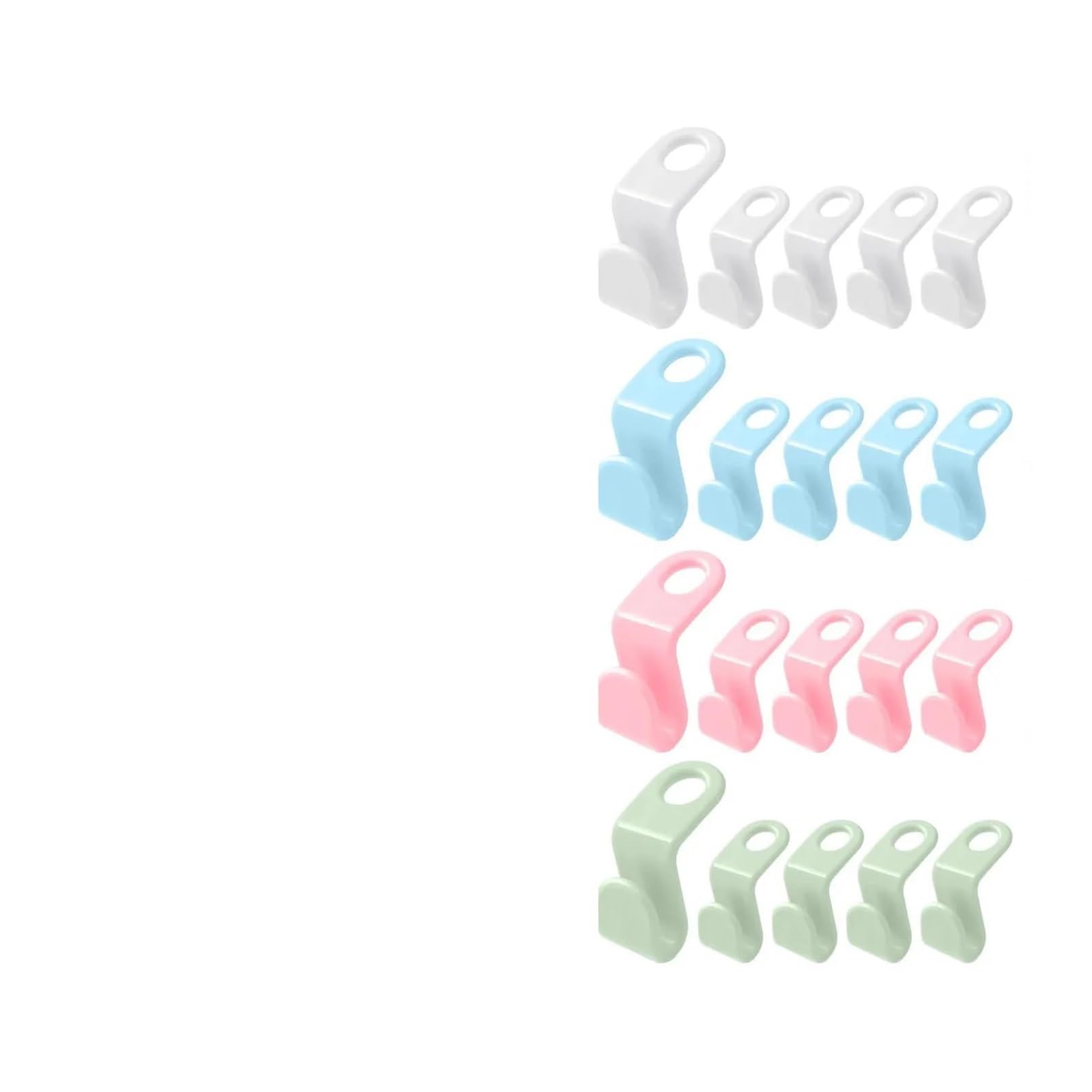 Hangers for Clothes Space Savers 100pcs Plastic Space Saving Stackable Hanger Connector Hooks for Closet Storage Organization