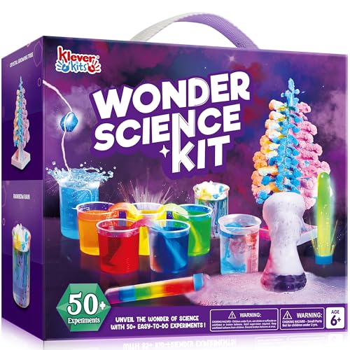 KLEVER Kits 50+ Experimentos Niños 7 Años, Científico Conjunto