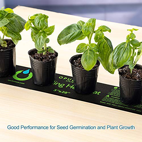 Opulent Systems 3"X20" Durable Waterproof Seedling Warming Heat Mat Seed Starting Plant Hydroponic Heating Pad For Indoor Seedling And Germination #TOP4