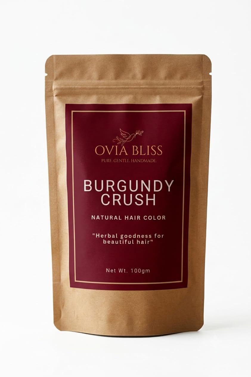 Ovia Bliss Burgundy crush haircolor – Burgundy with Henna powder & Beetroot powder | Hair Colour to deliver a gorgeous, deep wine shade while acting as a nourishing treatment for your hair. | (Pack of 1)-picture-36