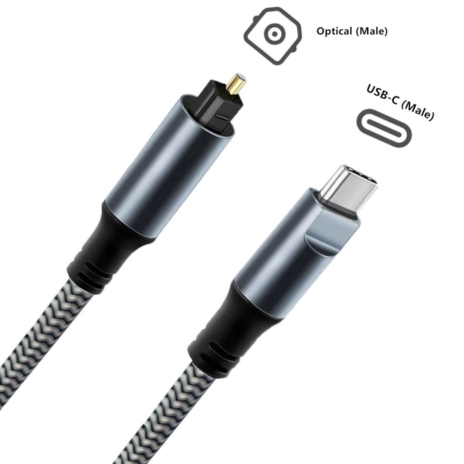 USB C Zu SPDIF Optical Converter Für Heimkino Und Gaming Digital Sound Adapter SPDIF Digitaler Soundadapter USB C.
