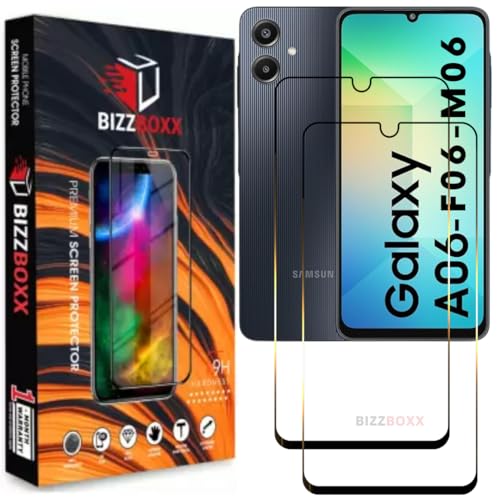 Image of Compatible With Samsung M06 /A06 /F06 Tempered Glass Screen Protector (6.7 inch) - Pack of 2