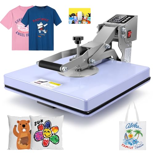 15x15 Heat Press Machine,Slide Out Heat Press Digital Clamshell Heat...