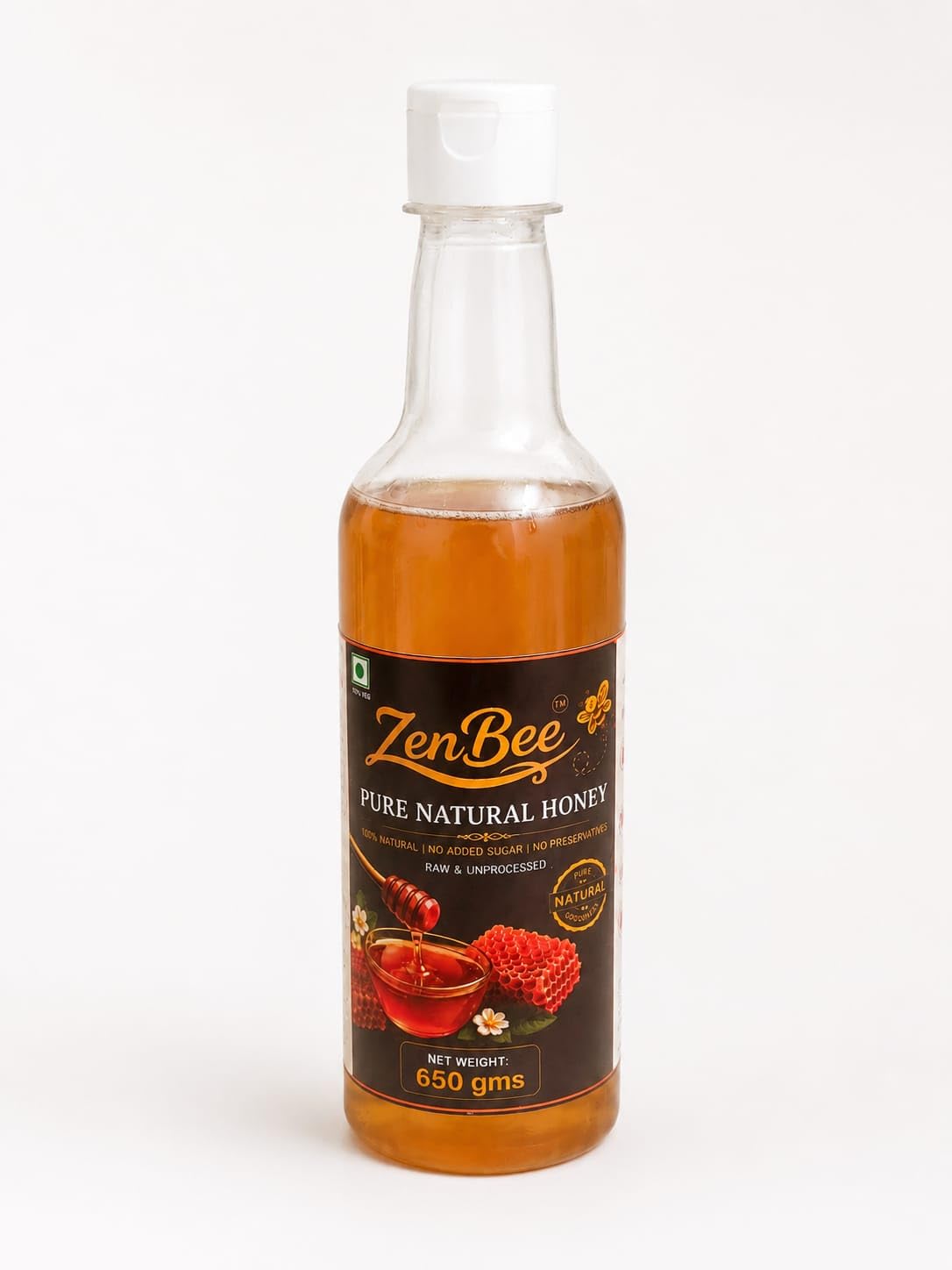honey1028@即購入OK ZenBee Pure Natural Honey | Pure & Natural Multiflora Honey 650