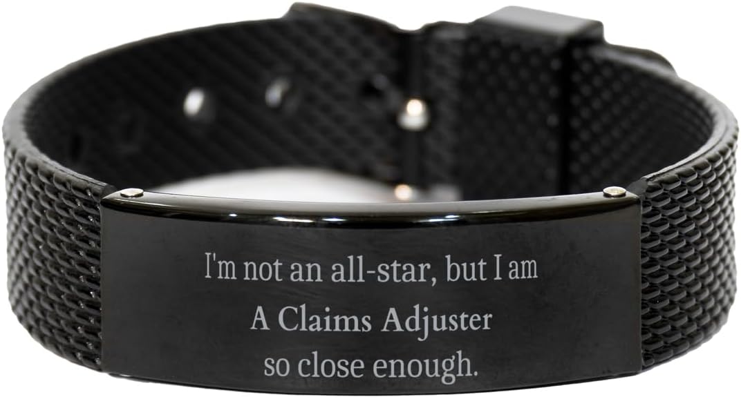 Black Shark Mesh Bracelet for Claims Adjuster - Not an All-Star, But So Close Confidence Inspirational Gifts for Birthday or Christmas