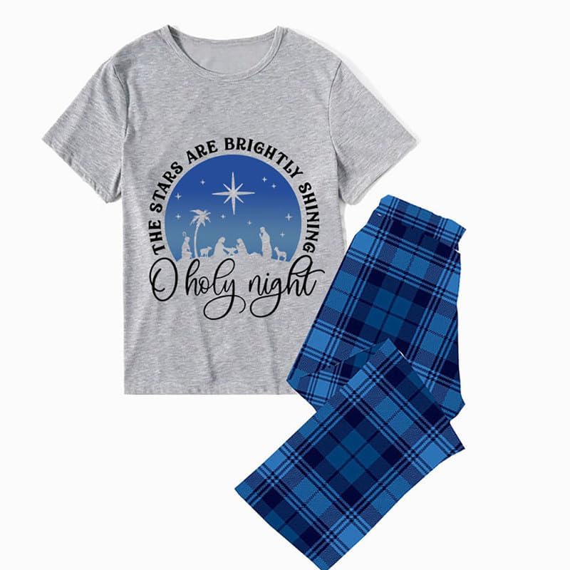 Easter Day Pajamas Set For Men or Women Short Sleeve Tops andPants Loungewear Pajamas Set2