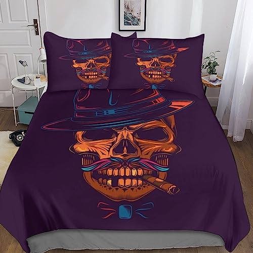 Ensemble de literie gothique housse de couette 200x200 microfibre