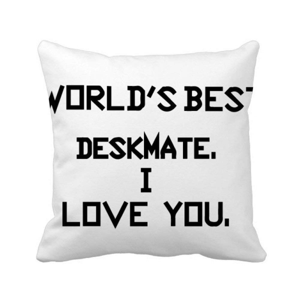 Housse de coussin I Love You décoration canapé carrée pour salon moderne et cosy