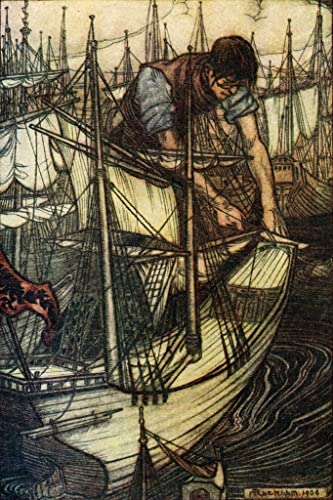 Les de Gulliver d'Arthur Rackham toile modern peinture decoration murale