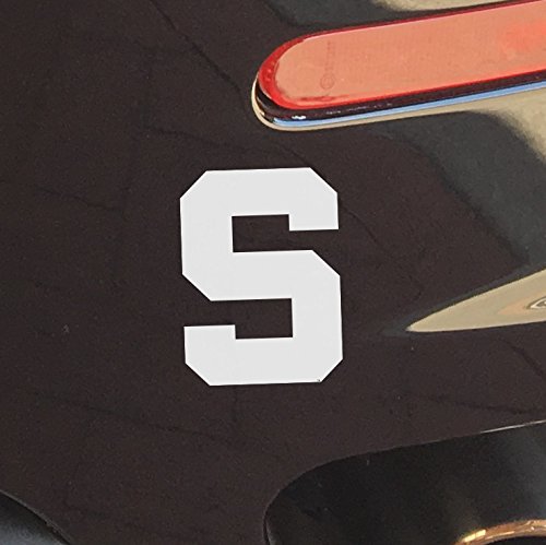 Michigan State University Sticker White Spartans Block S Logo Heavy-Duty Waterproof Car Decal for Windows, Laptops, or Water Bottles