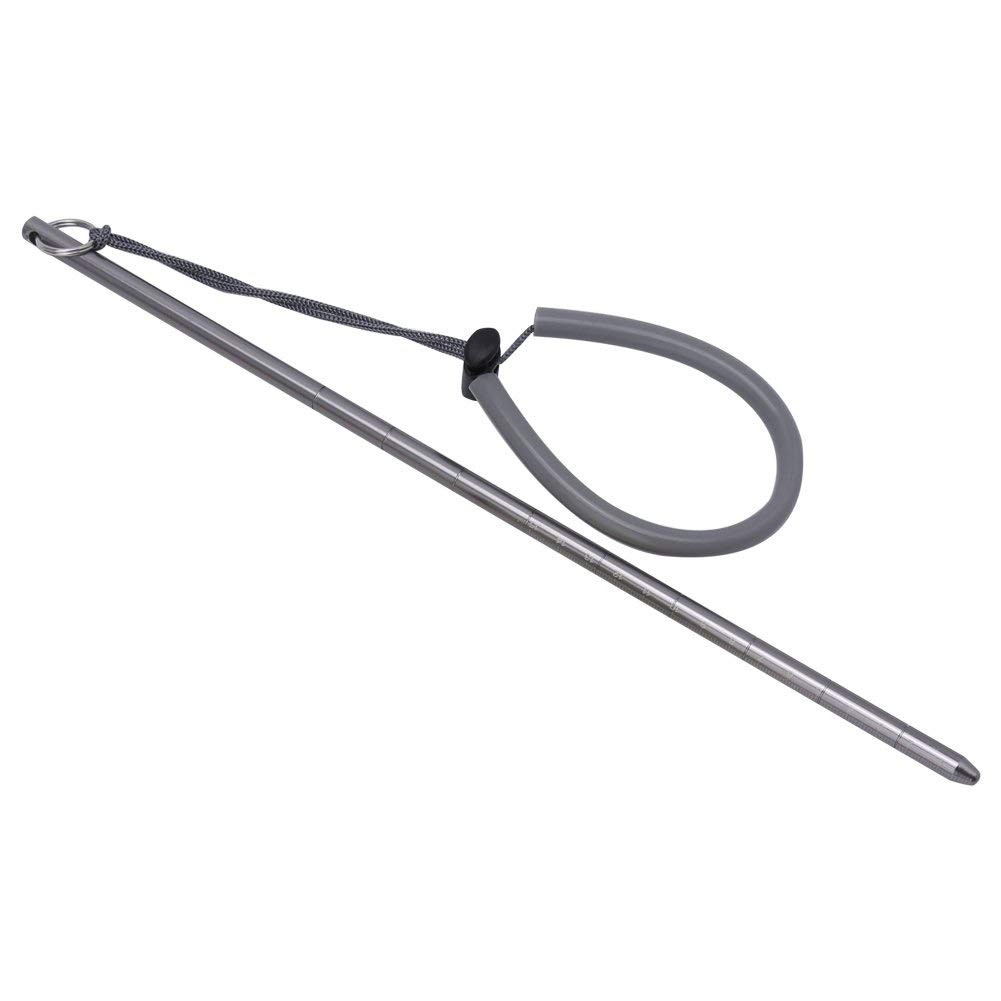 VGEBY1 Immersione Puntatore Bastone, Puntatore in Metallo Subacqueo Bastone da Sub con Impugnatura da Sub per Appassionati di Immersioni(Argento) Forniture per Il Nuoto