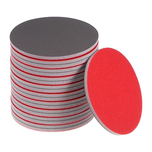 sourcing map 20pcs 2000 Grit Abrasivo Spugna 5 Pollici Hook and Loop Spugna Disco Abrasivo Bagnato/Asciutto per Auto Legno Cartongesso Metallo