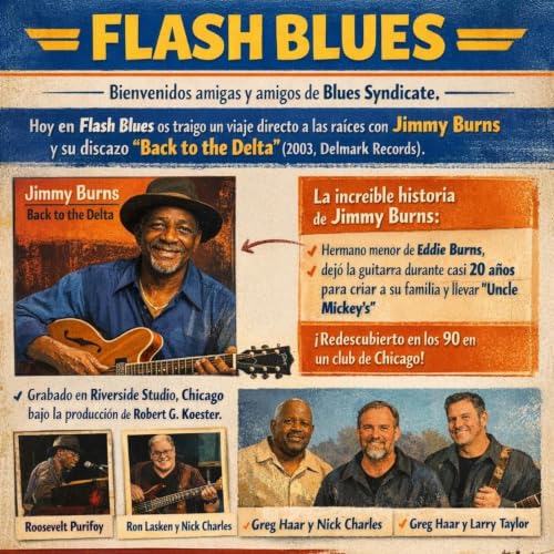 FLASH BLUES - STRNDED IN CLARKSDALE - JIMMY BURNS