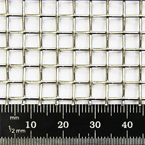 The Mesh Company Grey Heavy Duty Stainless Steel Woven Wire Mesh Grille | 5 Mesh, 4Mm Hole, 1Mm Wire (1000 X 1000Mm Sheet)
