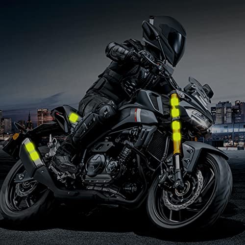 Adesivos reflexivos abertos do carro | 4-PCS Luminous Open High Reflective Tape | Marca de aviso de