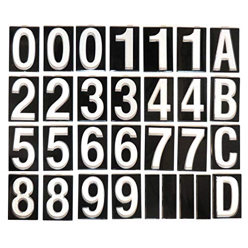 Sundigits Modern 3 Digit Solar LED House Numbers (11 x 7.25) inches, Plastic & Metal, Wall Mount, Landscape Orientation, Property & Entrance Use - Thumbnail 4