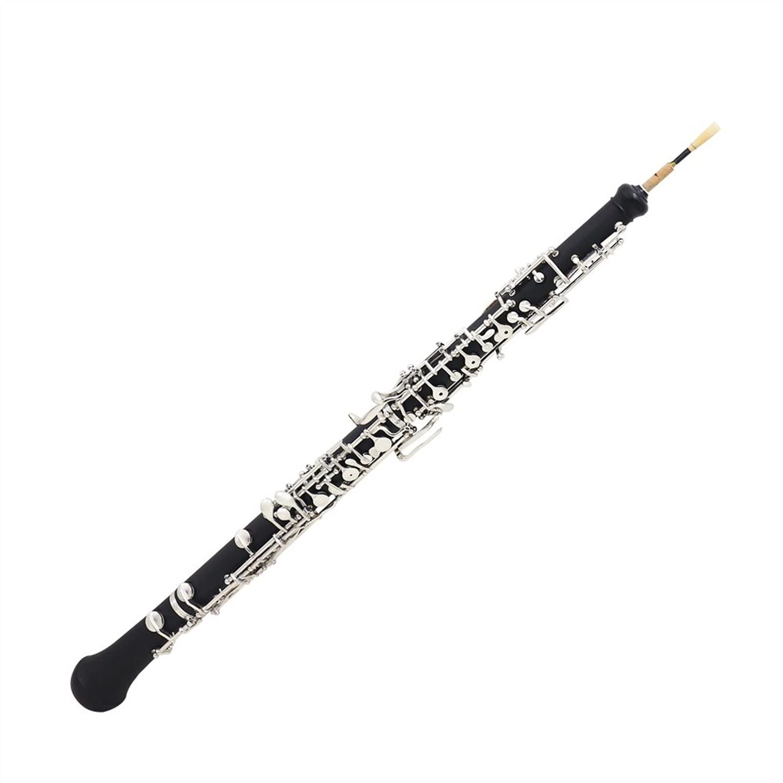 Strumento Oboe Professionale Oboe C- Chiave Strumento A Fiato Rame- Nichel Argentato con Accessori E Borsa in Pelle Principiante di Oboe
