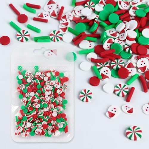 Image of 4 Bags Christmas Nail Charms 5D Mini Santa Claus Snowman Snowflake Gingerbread Man Candy Cane Xmas Sock Christmas Tree Charms for Nails Design Nail Slices DIY Nail Art Decoration