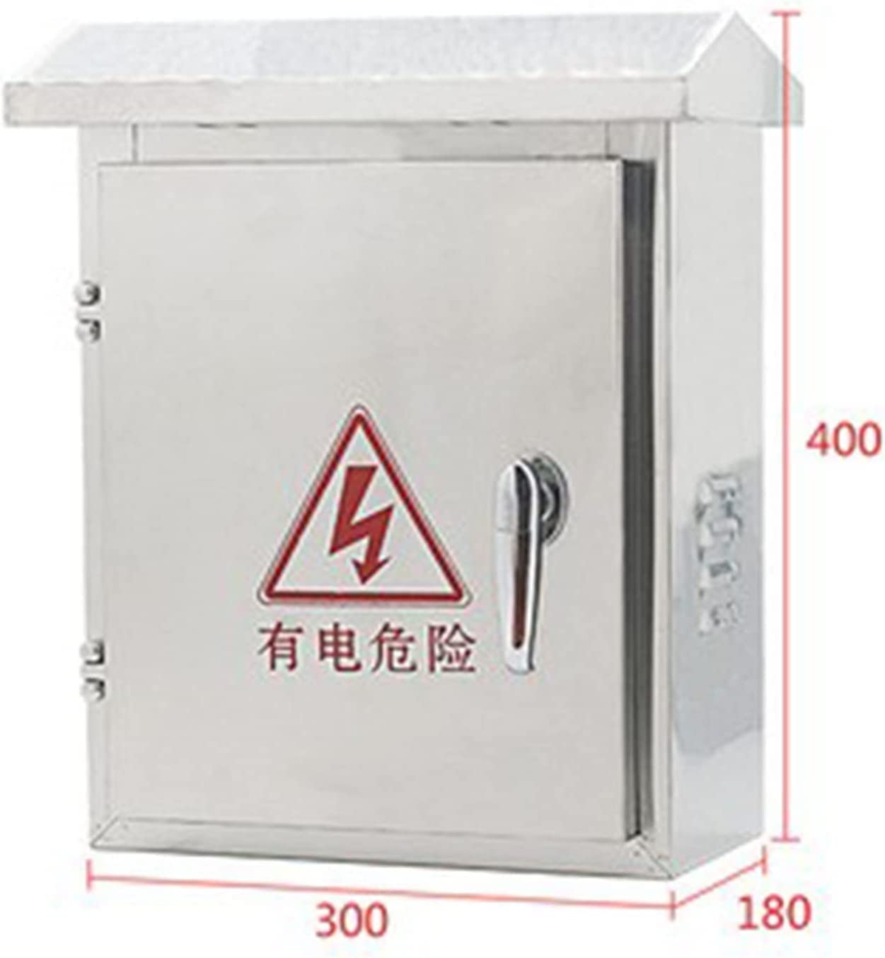 Scatola di derivazione in Acciaio Inox Resistente alle intemperie, Contenitore Elettrico con Coperchio incernierato, Scatola di distribuzione per Montaggio Fai-da-Te per progetti elettrici e