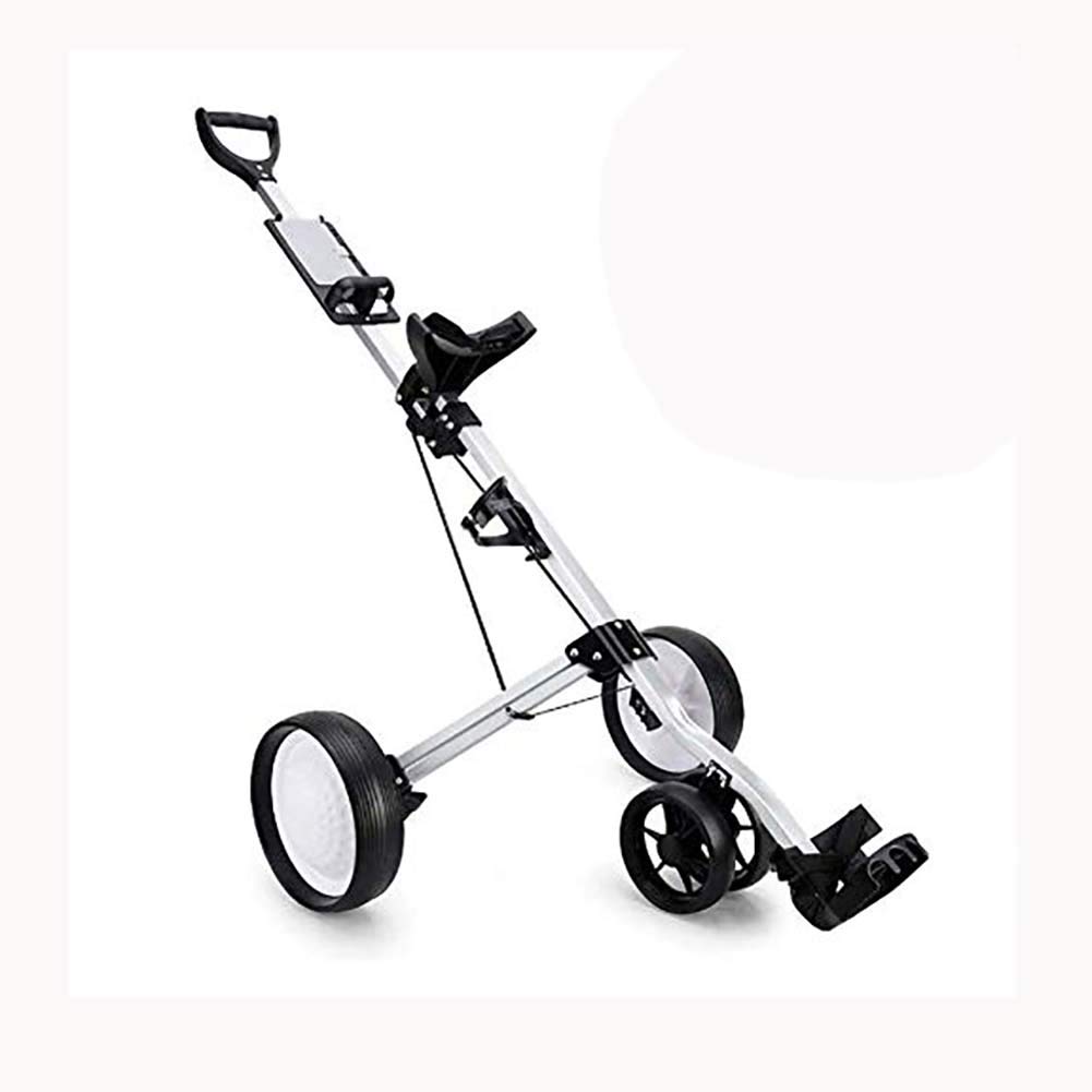 Buy Foldable Golf Push Cart, 4 Wheels Golf Trolley with Adjustable