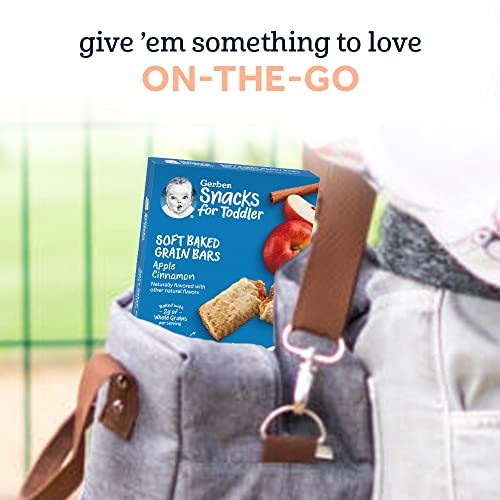Gerber Snacks For Toddler Soft Baked Grain Bars, Apple Cinnamon, 5.5 Ounce (Pack Of 8) #TOP3