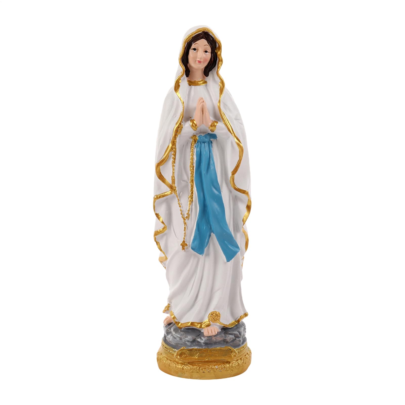 Statue religieuse en résine catholique de 11,4 pouces faite à la main pour décoration de chapelle
