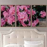 3 Piece Framed Canvas Wall Art Colorful Bouquet Canvas Prints Home Artwork Decoration for Living Room,Bedroom - 16
