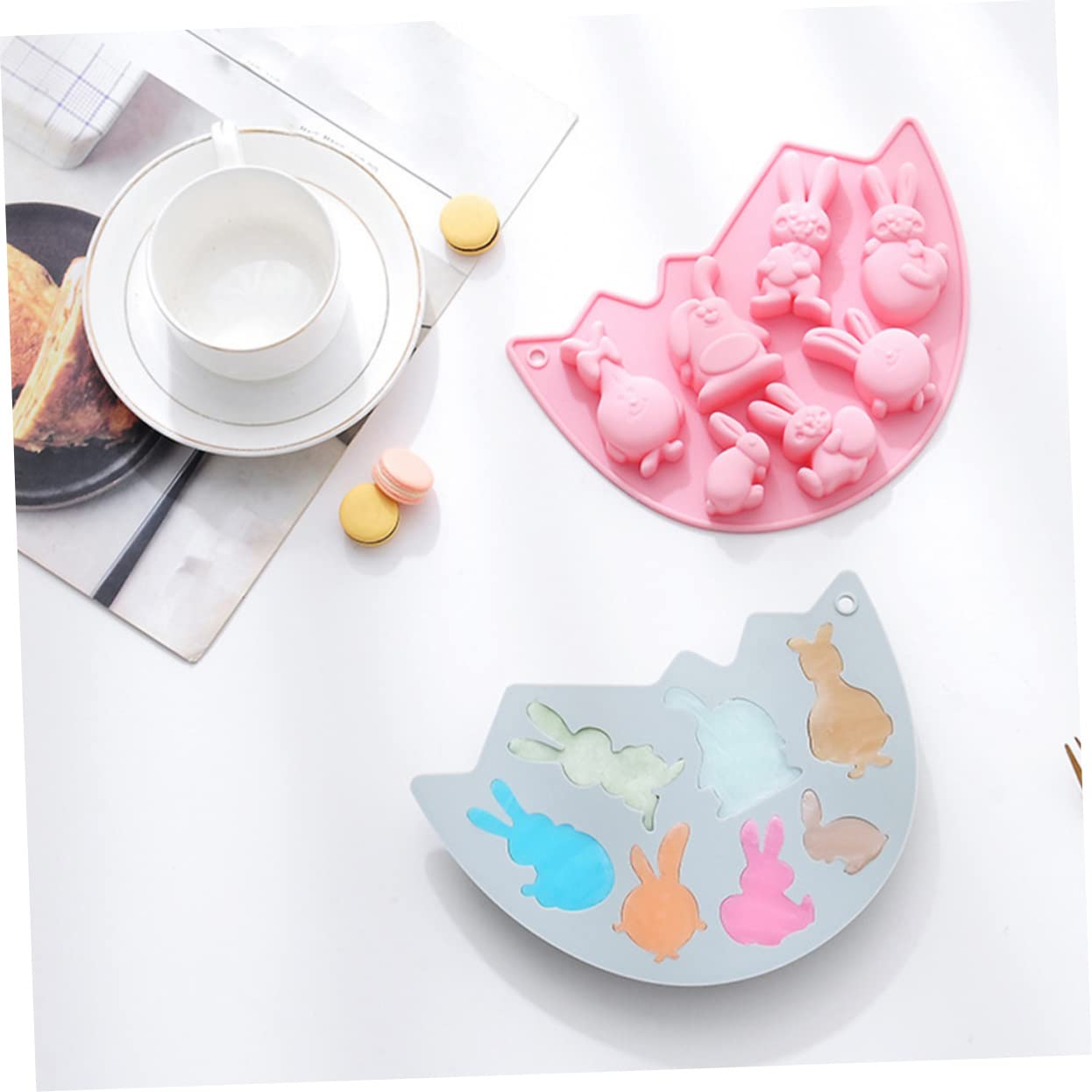 Cabilock 6pièces Moules De Pâques Moules à Gâteau Pour Desserts Créatifs Pour Et Décorations De Fête Couleurs