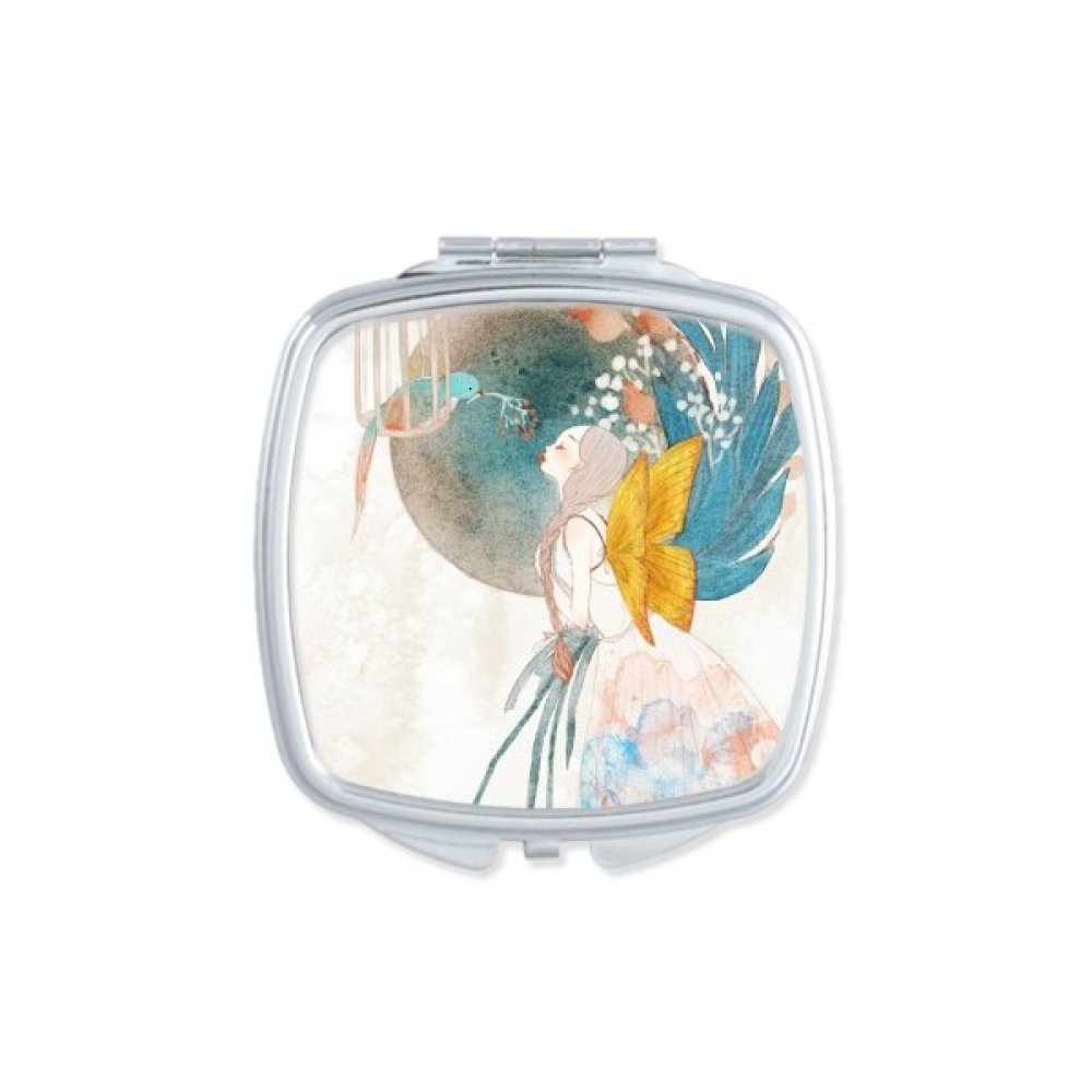 Miroir de maquillage style chinois classique avec illustration artistique