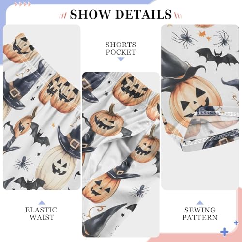 Pajama Pants Funny Halloween Pumpkins PJ Bottoms Sleepwear Lounge Sleep Pant with Pockets4