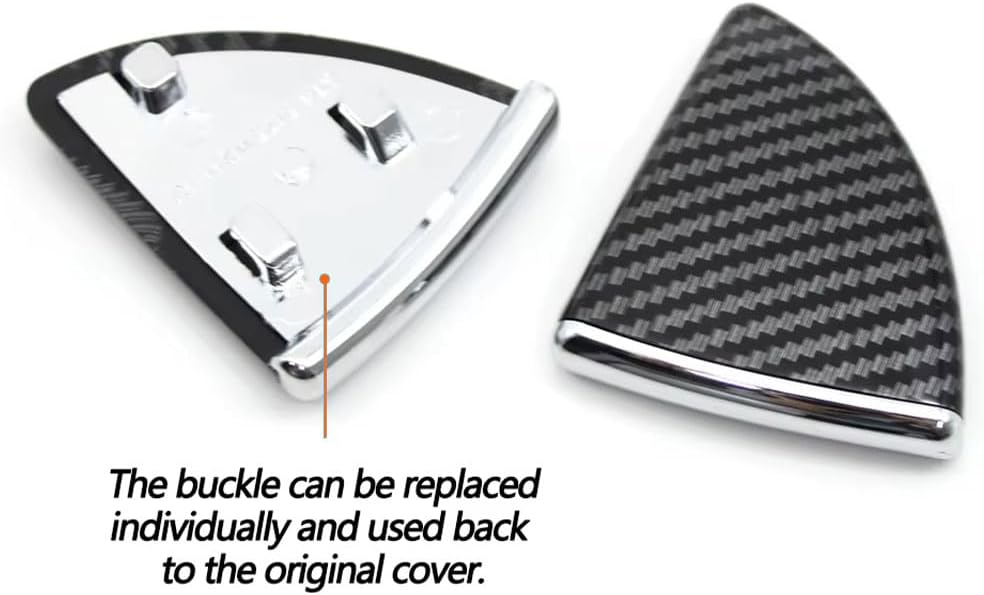 Compatible with Mercedes Benz E Class W211, Center Console Armrest Box Lid Switch Button Cover Trim Replacement E200 E300 E350 2005 2006 2007 2008 (Carbon Fiber)