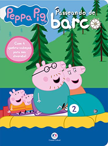 Peppa Pig – Passeando de barco: passeando de barco – Com 4 quebra-cabeças para sua diversão!