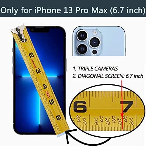 Lameeku Wallet Case For Iphone 13 Pro Max, Glitter Crossbody Case With Card Holder, Leather Zipper Phone Case With Strap Rfid Blocking Bling Cover, For Apple Iphone 13 Pro Max 6.7" (White Weave) #TOP1