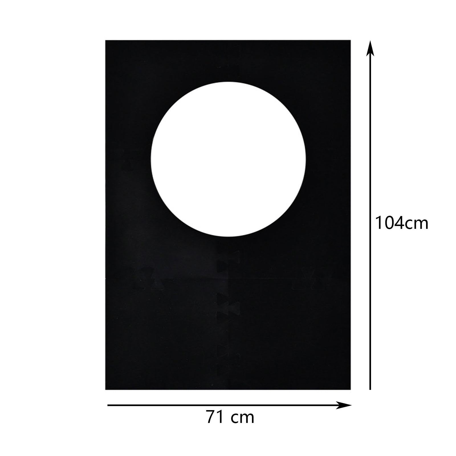 kowaku Extended Length Dartboard Surround Wall Protector, Black