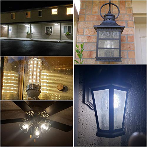 E12 Led Bulbs, 12W Led Candelabra Bulb 100 Watt Equivalent, 1200Lm, Decorative Candelabra Base E12 Corn Non-Dimmable Led Chandelier Bulbs, Daylight White 5000K Led Lamp, Pack Of 3 #TOP7