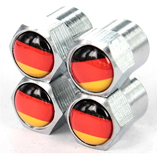 Valvole Deutschland, Argento, 4 pezzi,, valvole