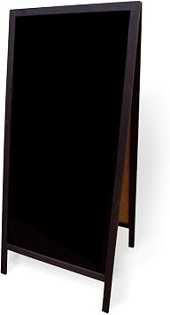 Tableau noir sur pied bois devanture trottoir boutique
