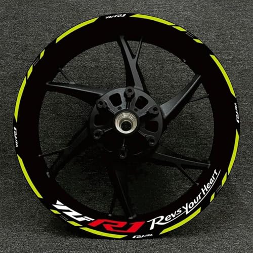 Autocollants de moto bord roue sport pour Yamaha MT07 MT09 et YZF R1 R3 R6 FZ07 Style 20