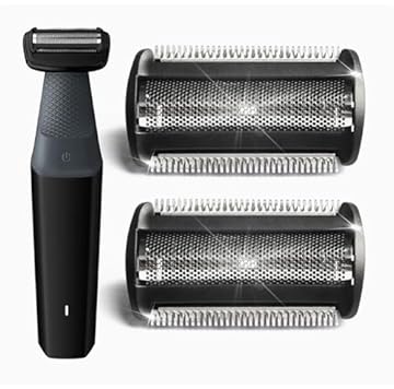 Testina di ricambio compatibile con rasoio Philips Bodygroom serie 7000, 5000, 3000, confezione da 2