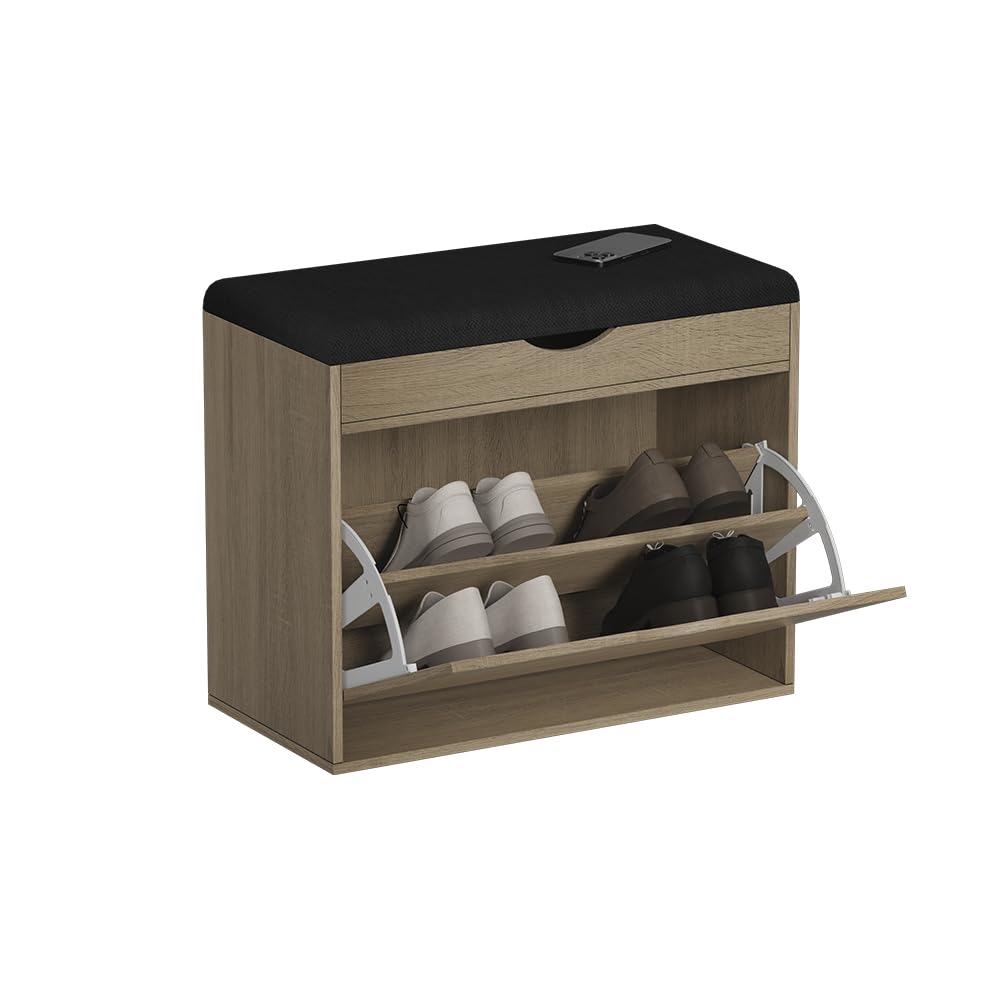 Vicco Banco para Zapatos Schufy, Sonoma, 60 x 51 cm