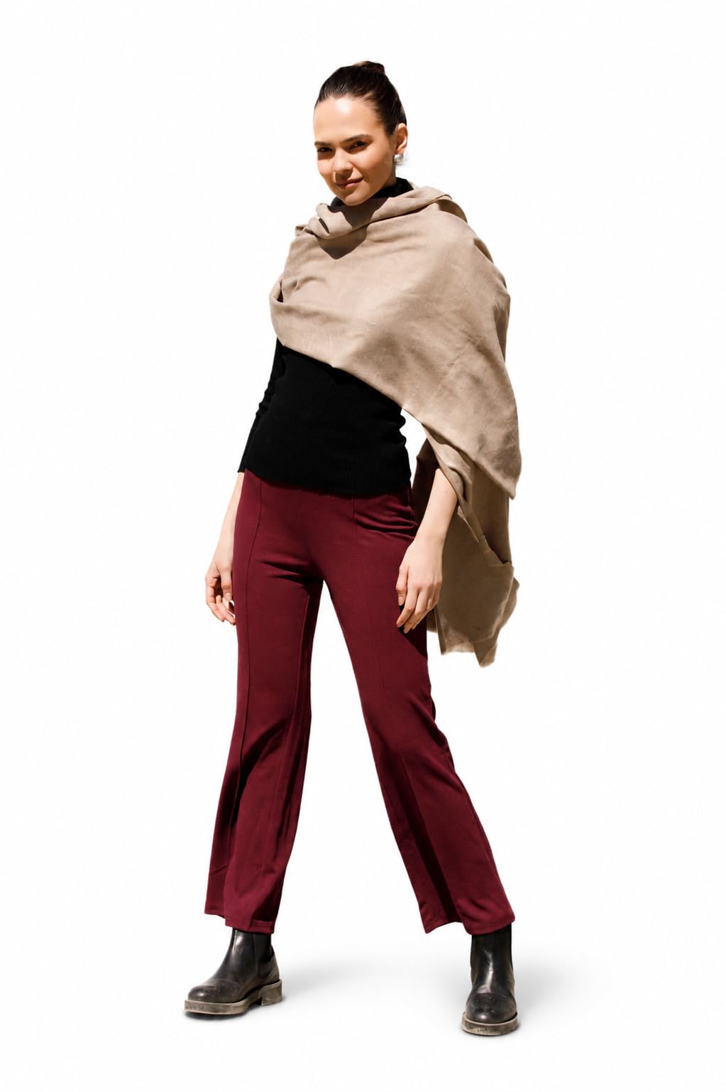 Pure Pashmina Shawl, Hand Woven, Handmade-image-28
