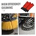 Zerodeko 4pcs Broom for Outdoor Sweeping Red Industrial Broom Head Heavy Duty Sweeper Brush Head Assembly