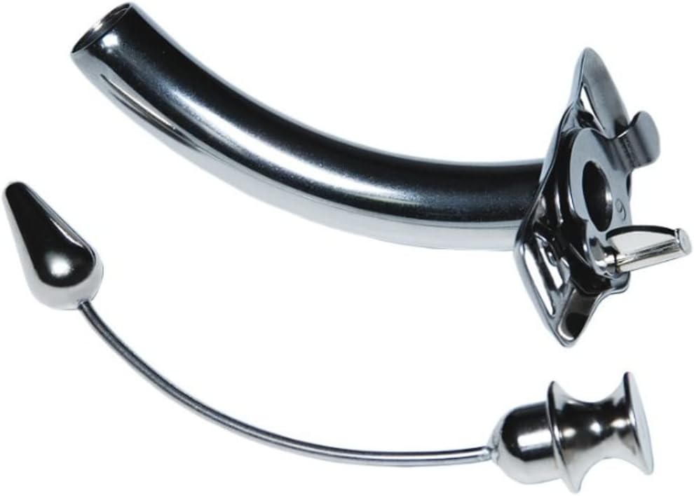 John Bunn 1395-1#6 Jackson Original Model, Short Length #6 Stainless Steel Trach Tube